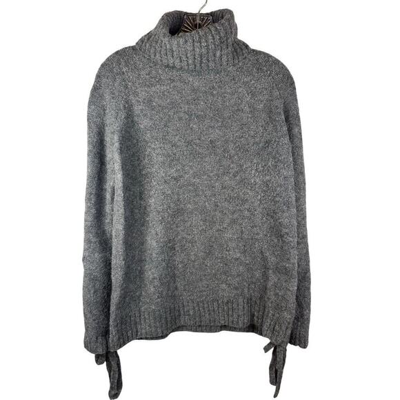 Lovers & Friends Gray Turtleneck With Lace-up Sleeves Size XS - Picture 1 of 4